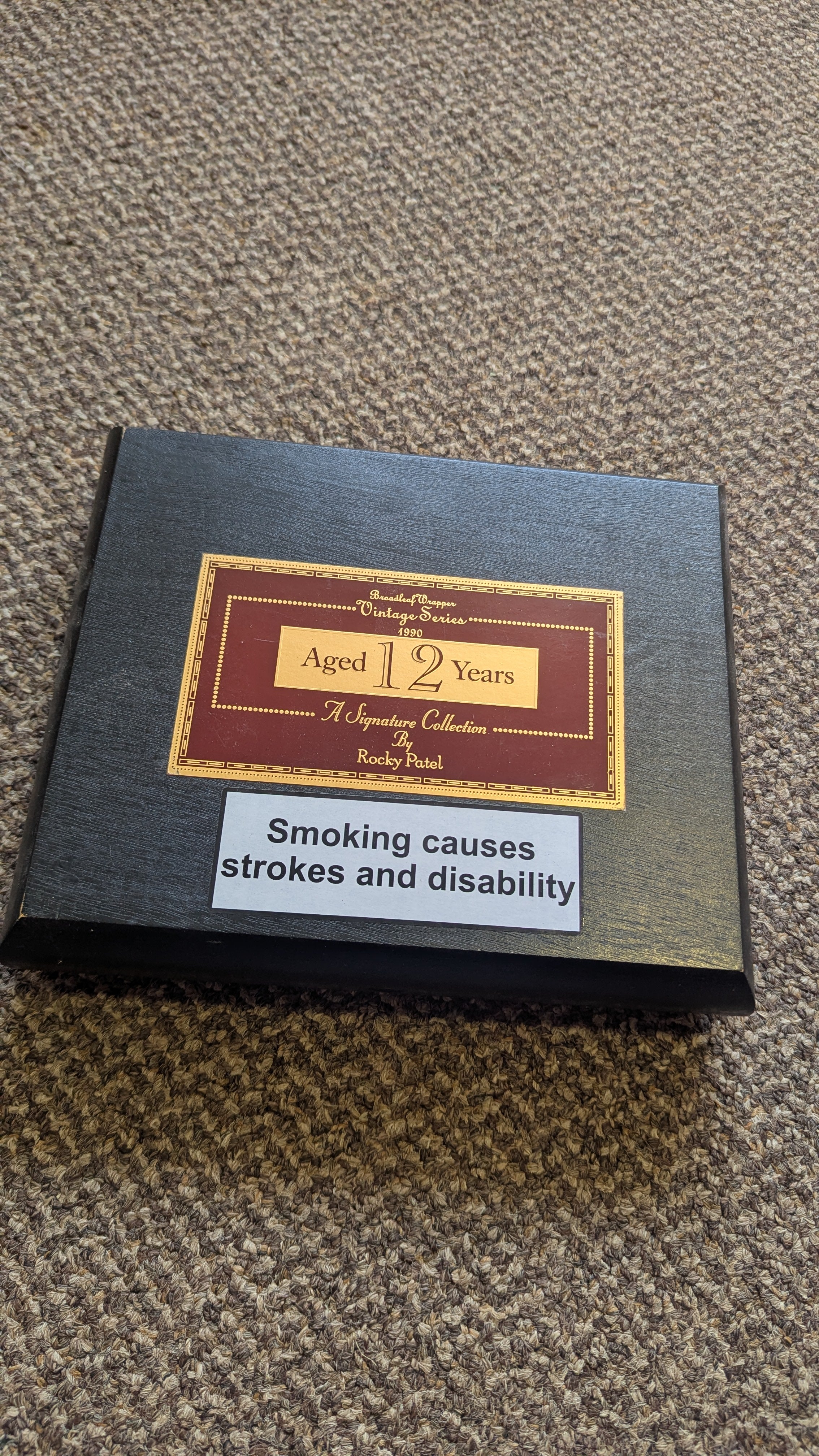 Rocky Patel Vintage Series cigar box