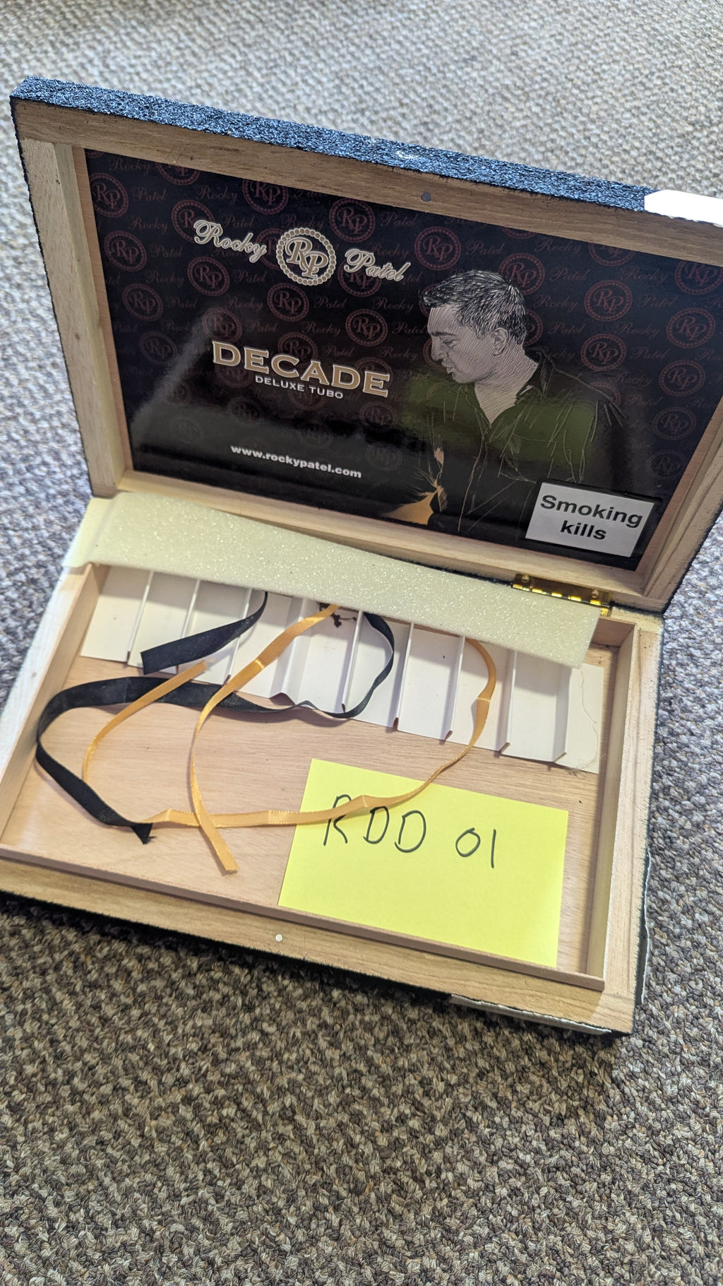 Rocky Patel 'Decade' cigar box