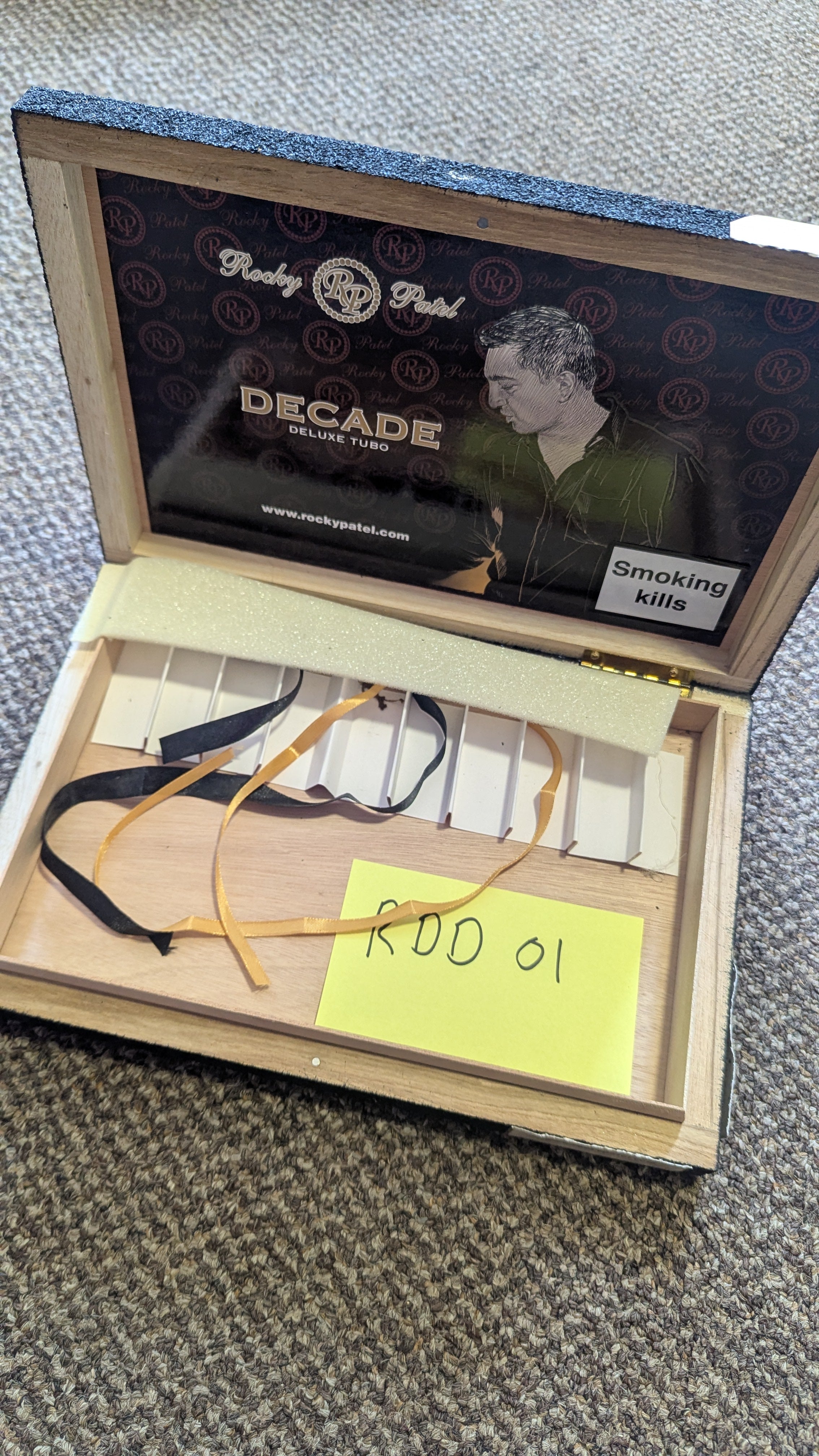 Rocky Patel 'Decade' cigar box