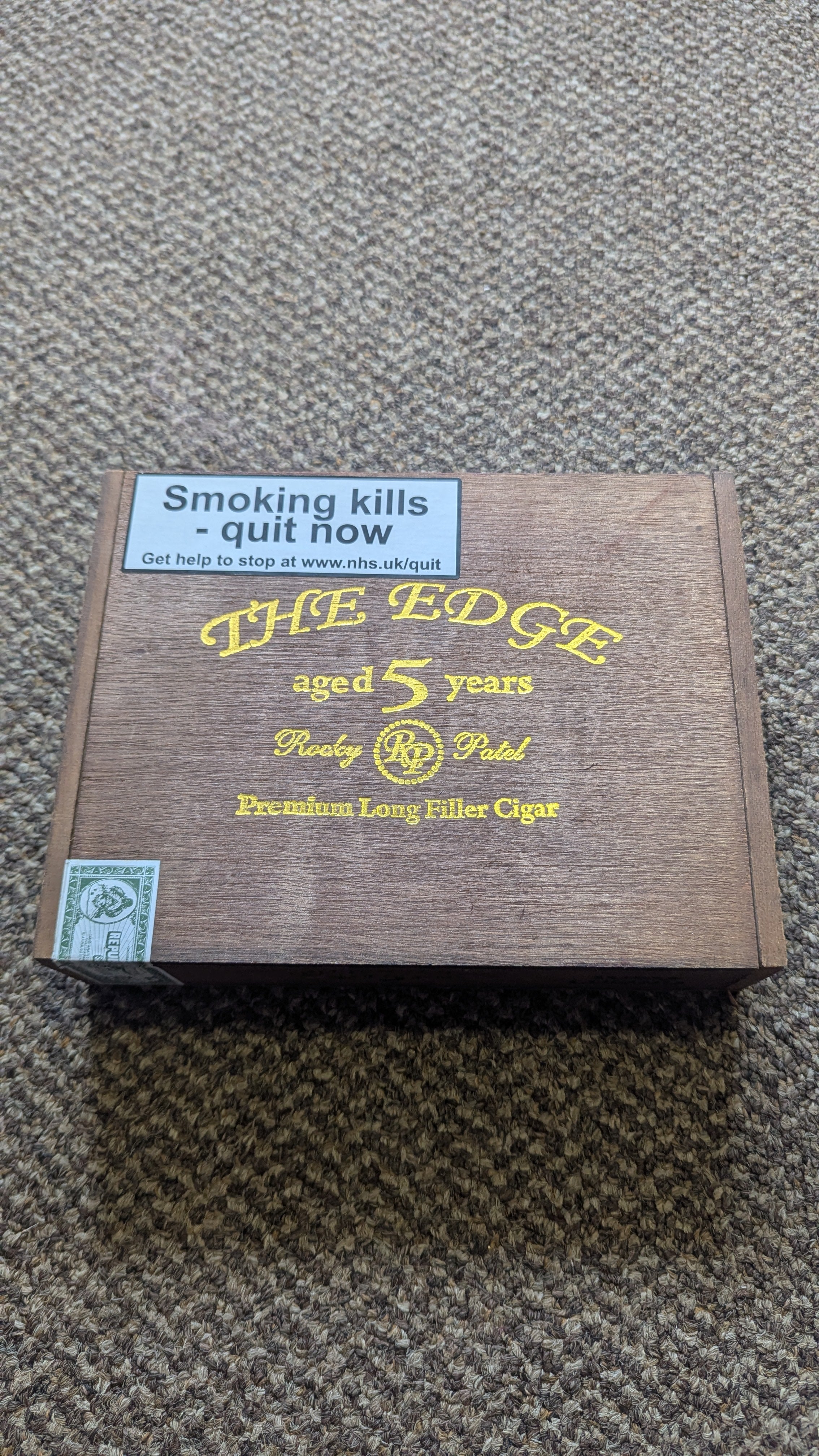Rocky Patel 'The Edge' cigar box
