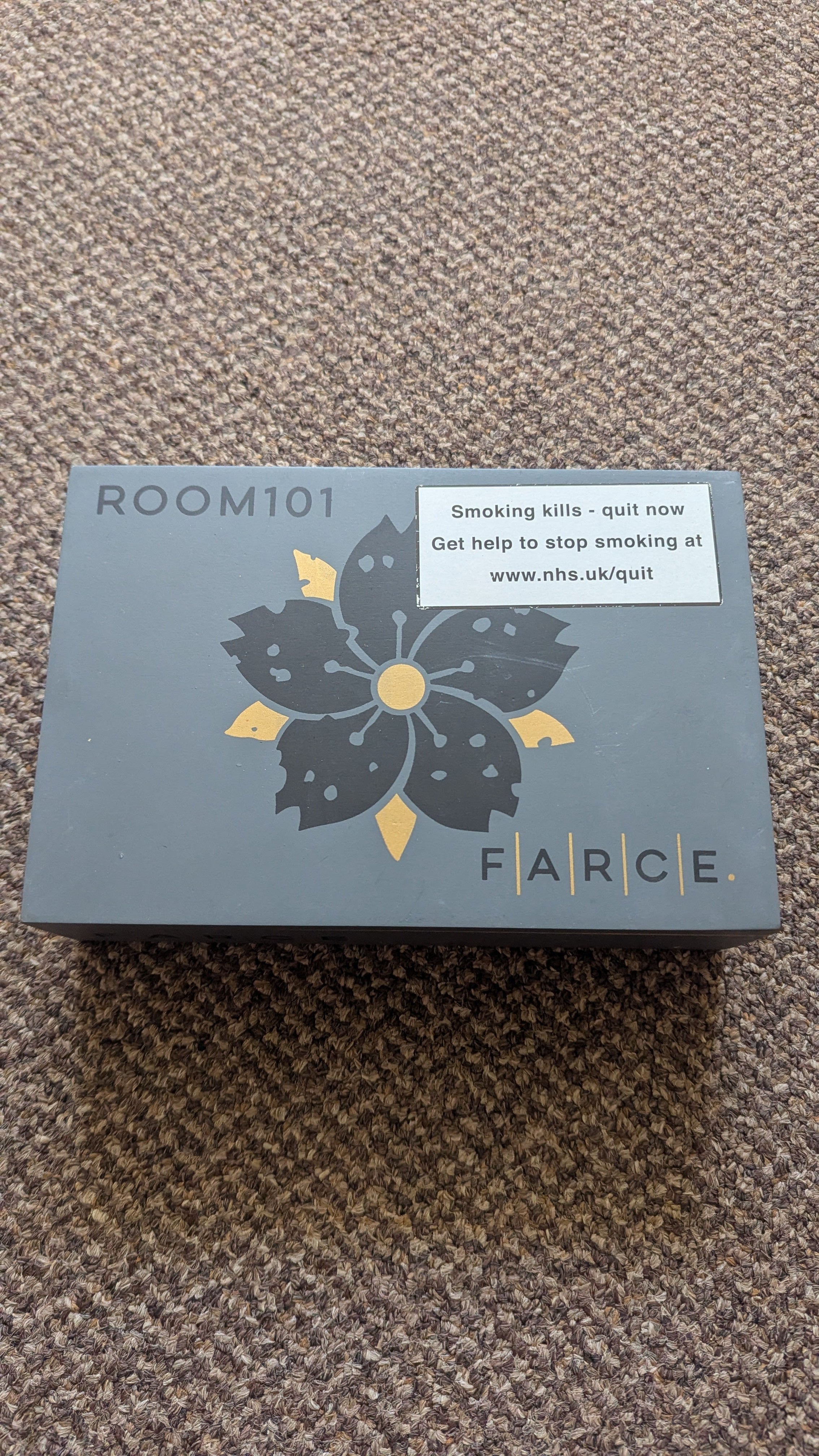 Farce Room 101 cigar box