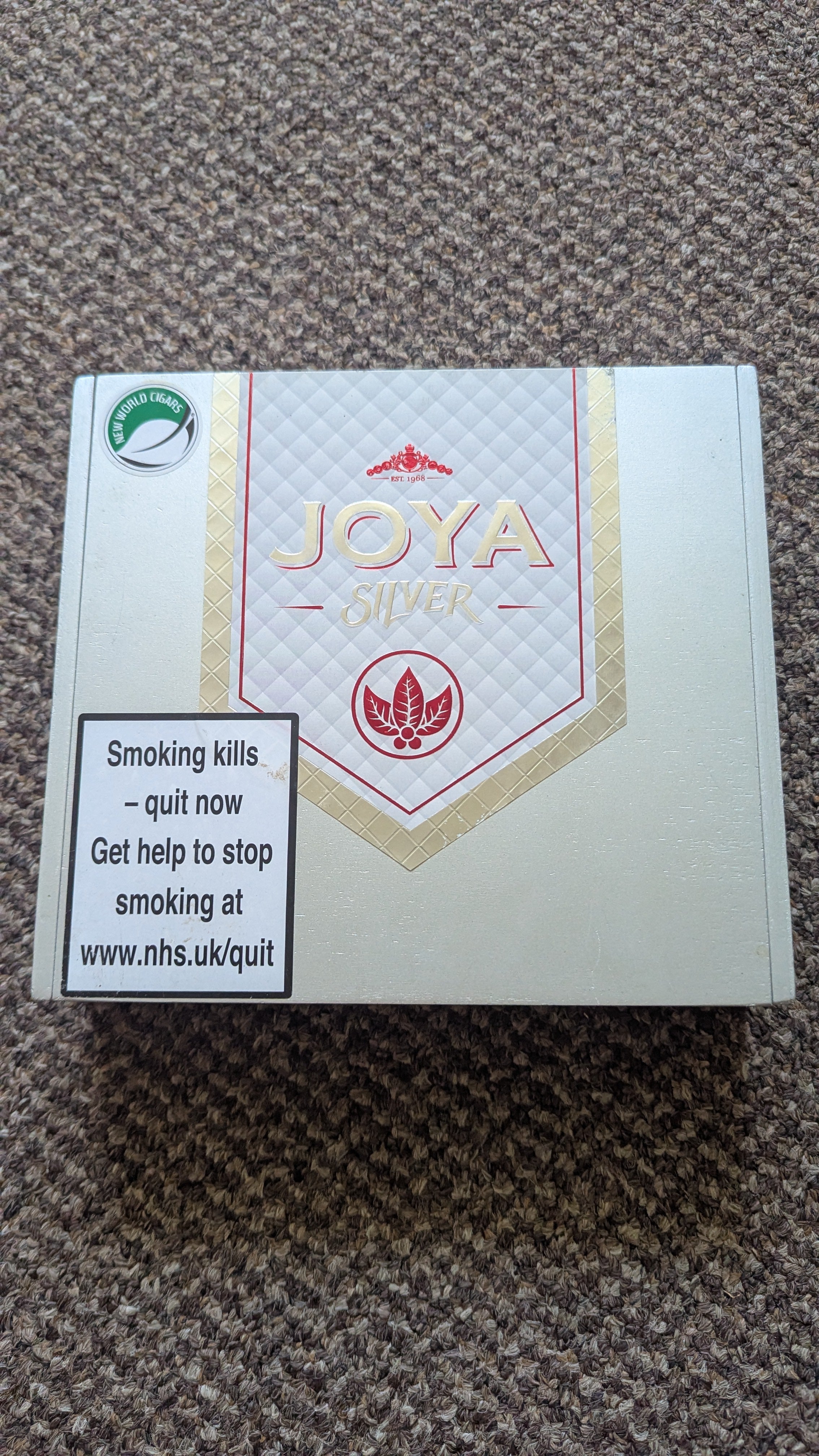 Joya Silver cigar box