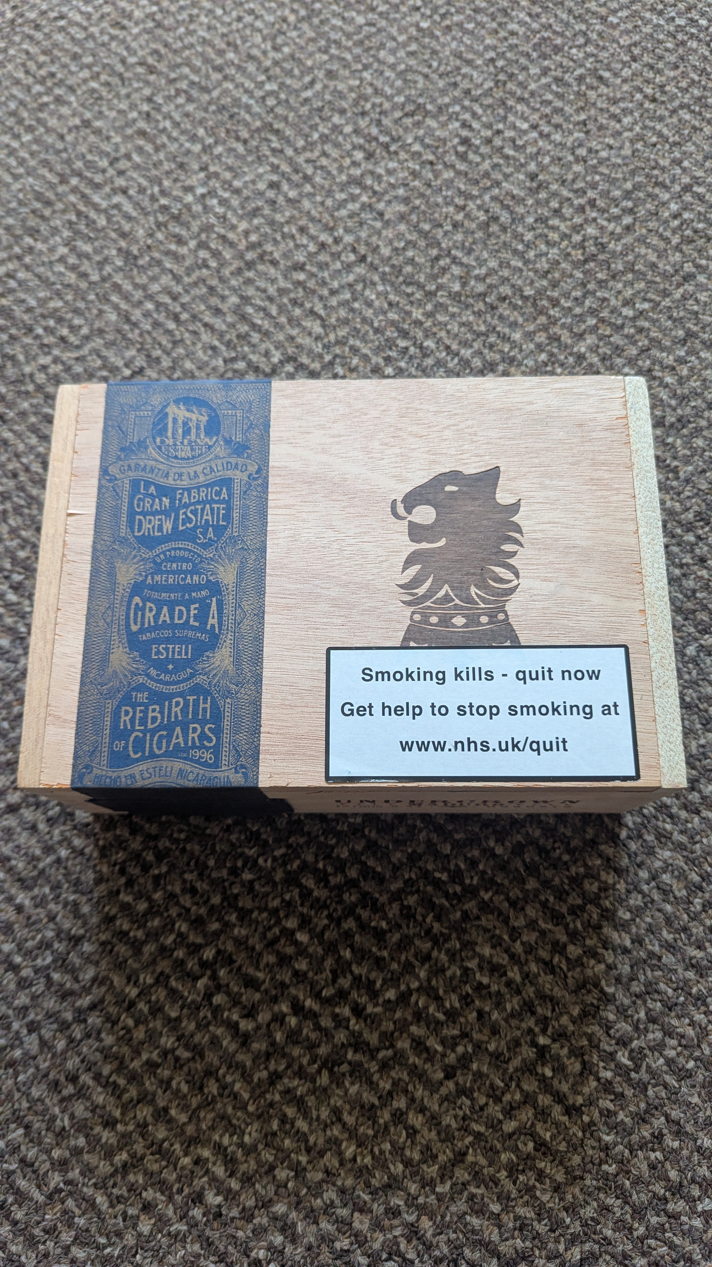Undercrown 'Maduro' cigar box