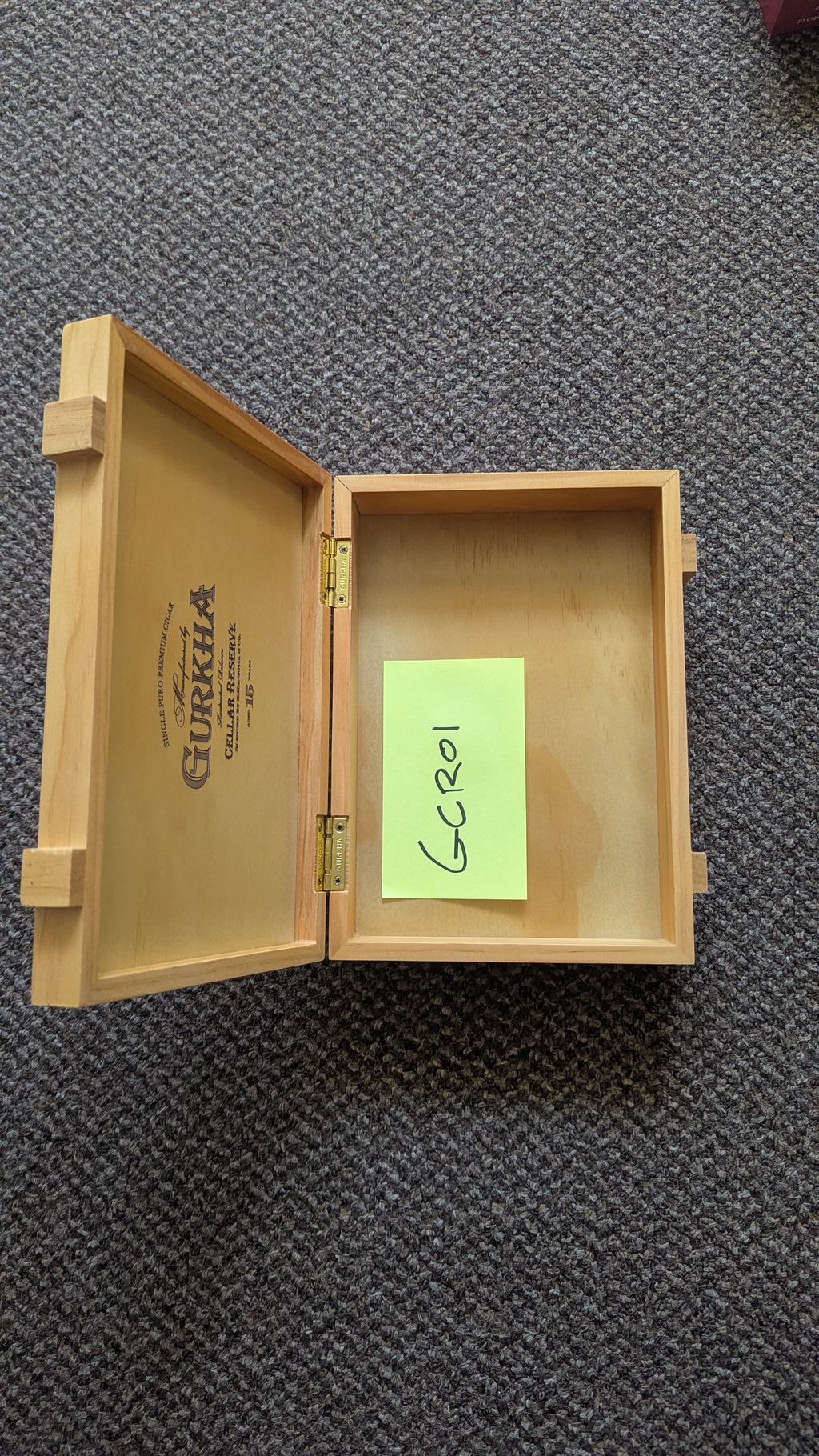 Gurkha Cellar Reserve cigar box