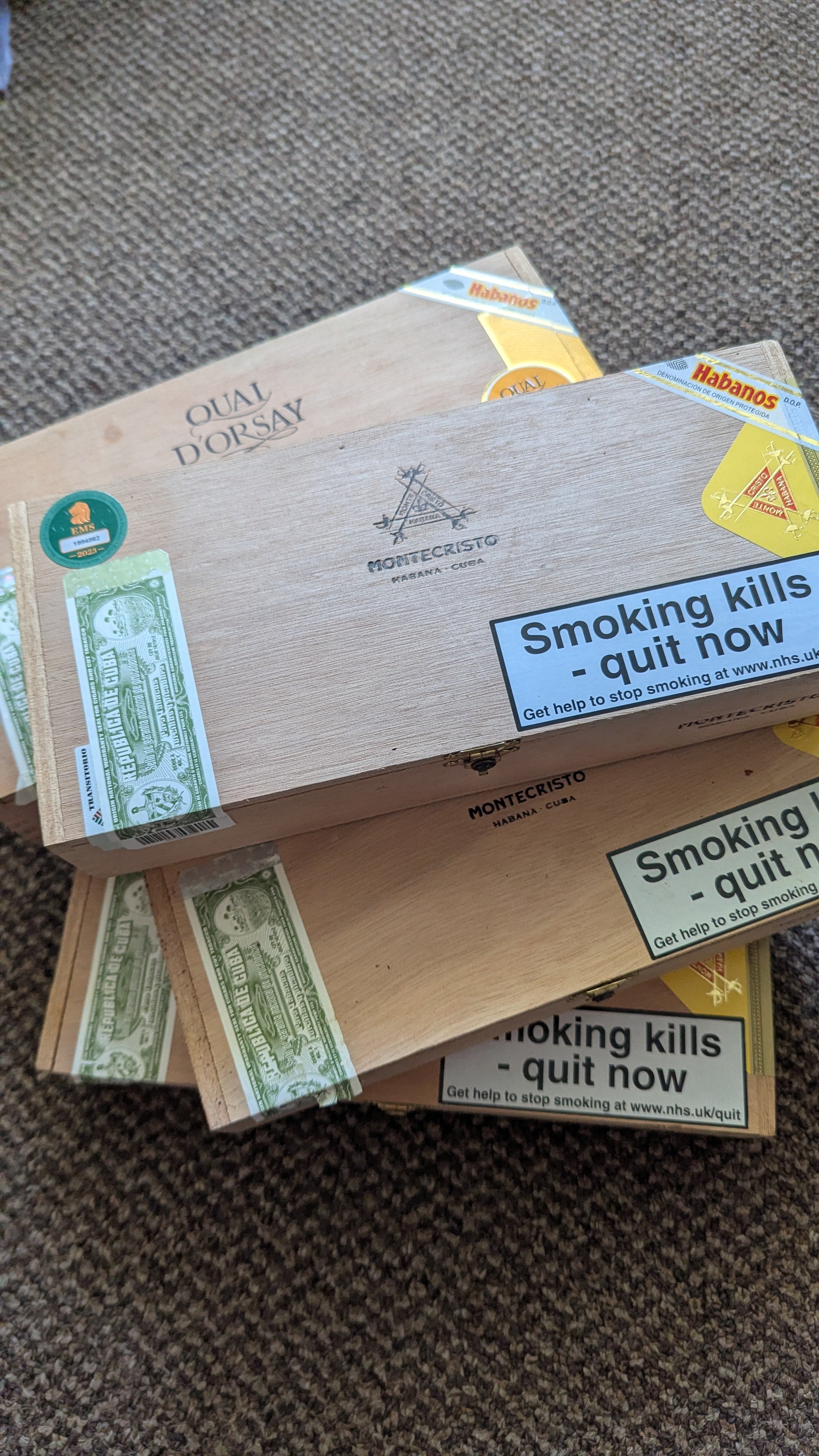 Wood Box Lucky Dip x 2 cigar boxes