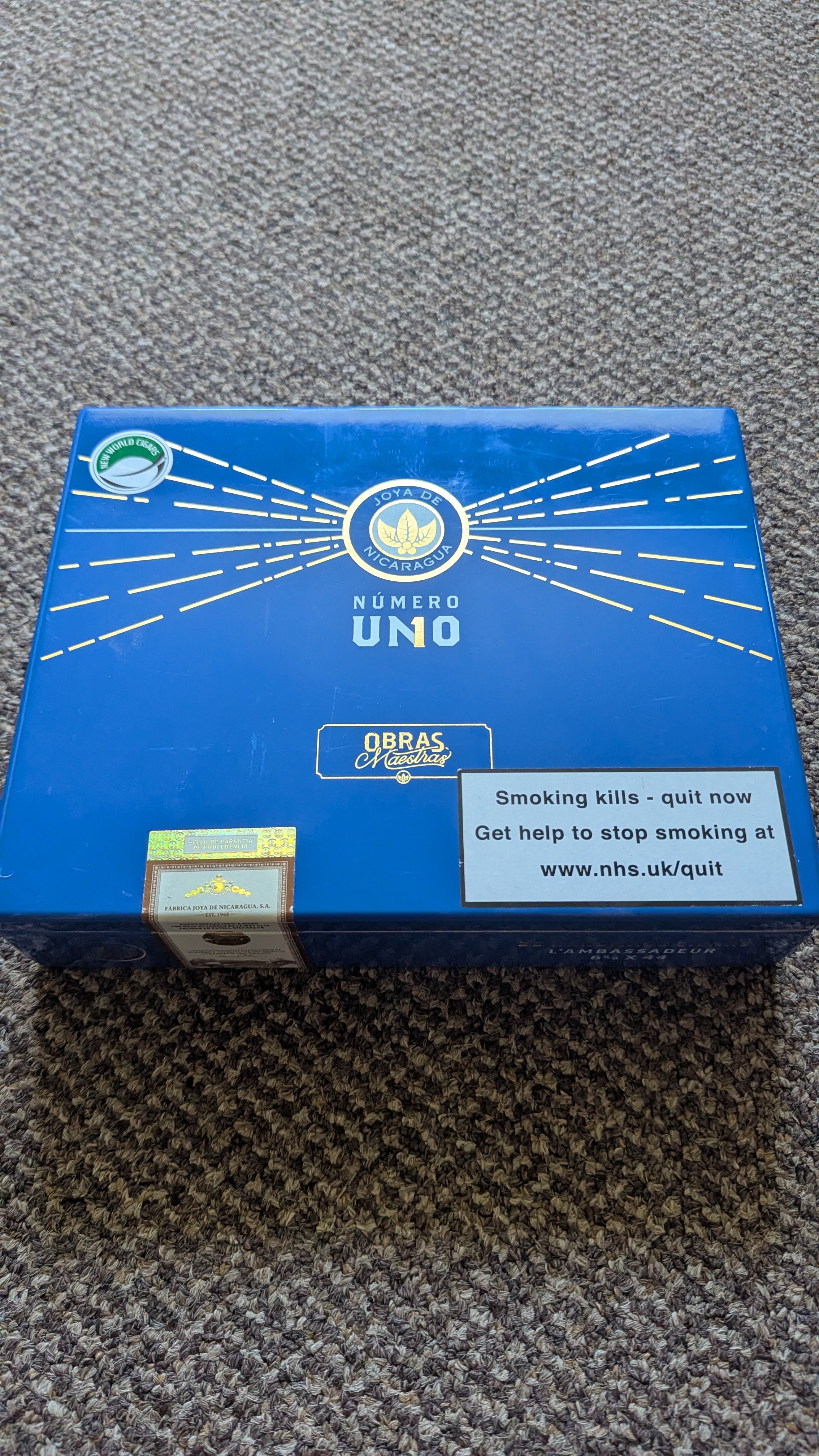 Numero Uno cigar box