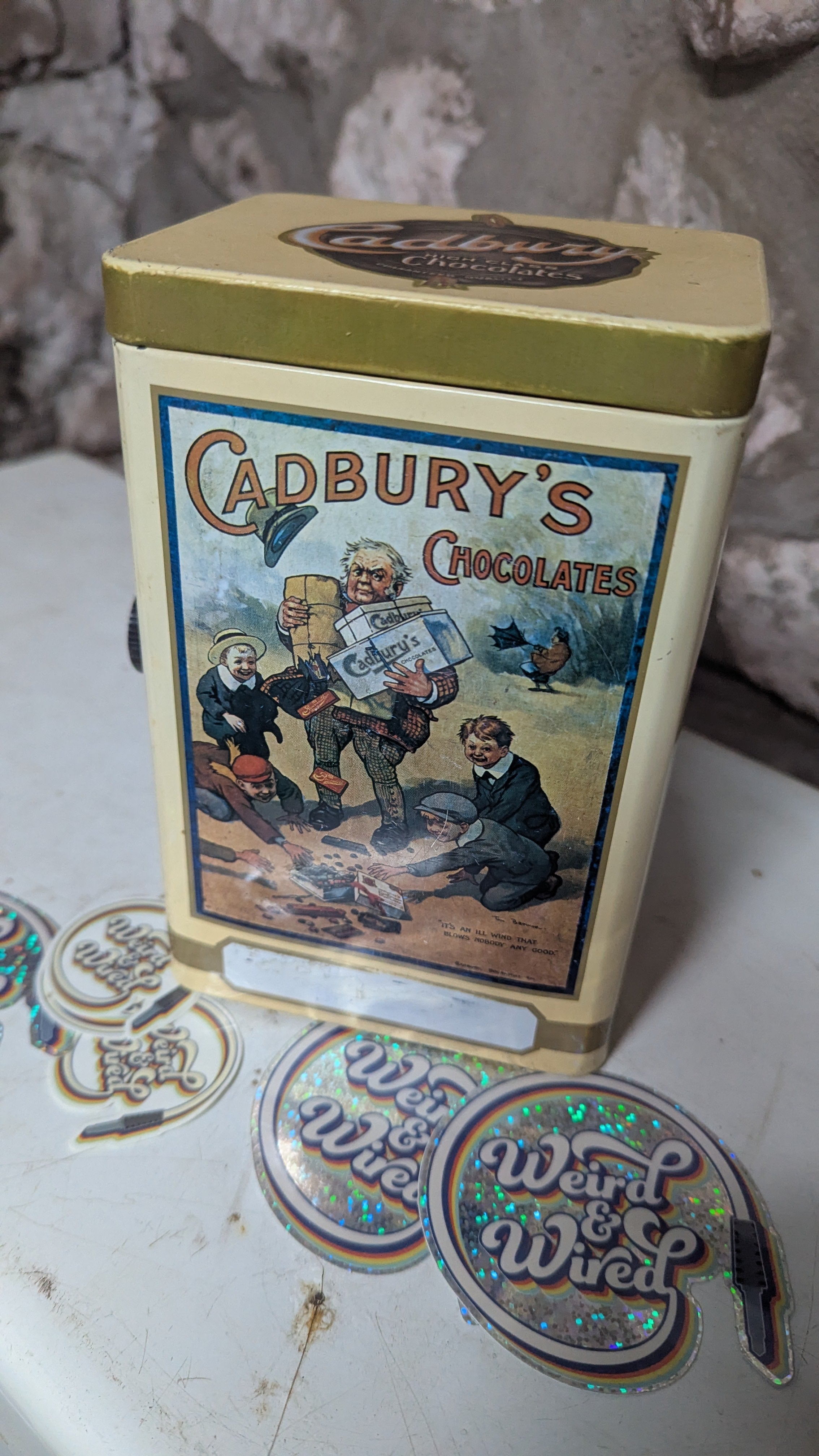 VIntage Cadbury Țin practice amp