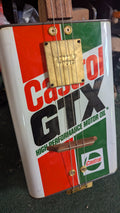 Castrol GTX oil can guitar