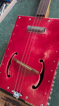 Red Box guitar with DIY Shotgun Shell pickup