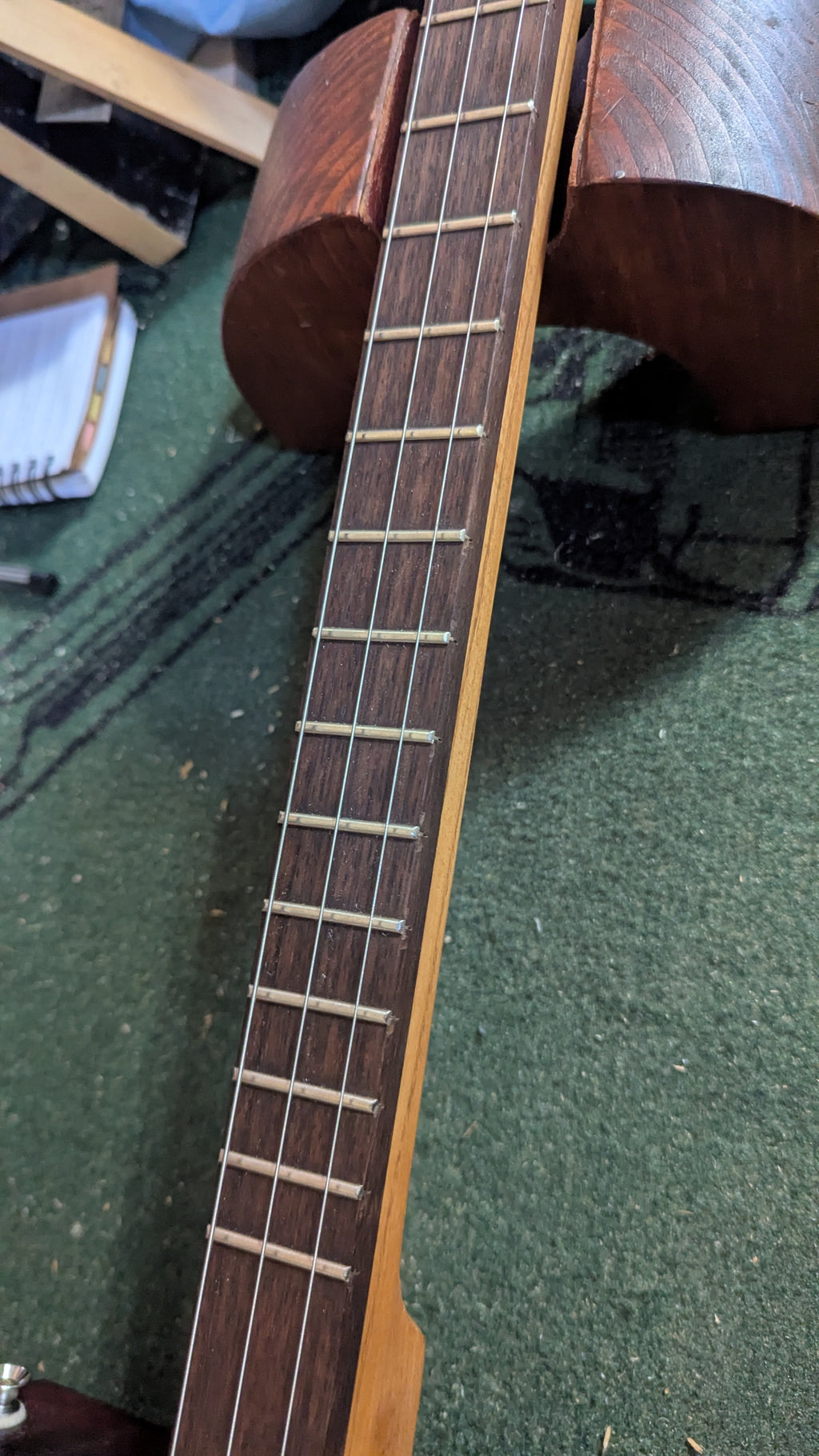 Red Box guitar with DIY Shotgun Shell pickup
